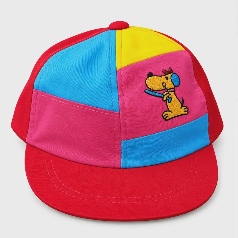 New Kids Color Block Dog Embroidered Cap - Box of 2 Dozen